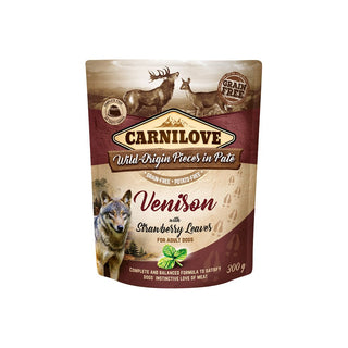 Carnilove Dog Pouch Paté Venison with Strawberry 300 g