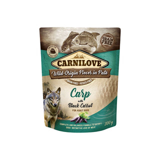 Carnilove Dog Pouch Paté Carp with Black Carrot 300 g