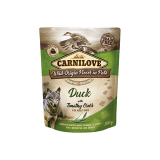 Carnilove Dog Pouch Paté Duck with Timothy Grass 300 g