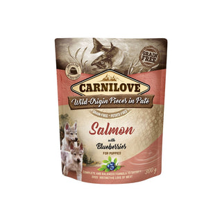 Carnilove Dog Pouch Paté Salmon with Blueberries Puppy 300 g