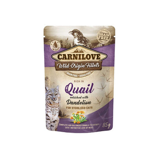 Carnilove Cat Pouch Quail with Dandelion steril 85 g