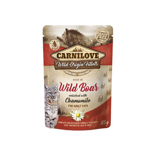 Carnilove Cat Pouch Wild Boar enriched with Chamomile 85 g