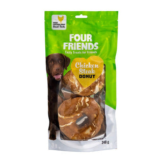 FourFriends Dog Chicken Steak Donut 2-pack