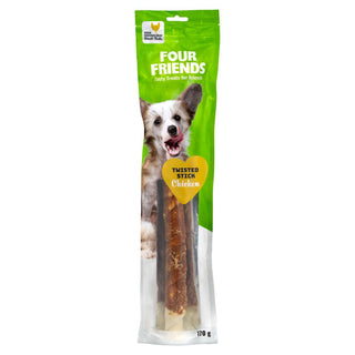 FourFriends Dog Twisted Stick Chicken 40cm 1st