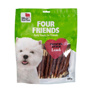 FourFriends Dog Twisted Stick Lamb 12,5cm 40st