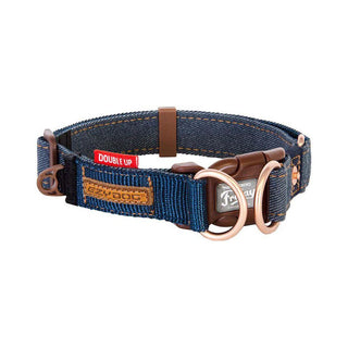 Ezydog Halsband Dubbel Up Denim