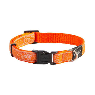 Rogz Fancy Dress Halsband - Orange Doodle S/M/L/XL