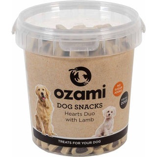 Ozami Dog Snack Hearts Duo Lamb Bucket 500G