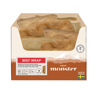 Monster Raw Beef Wrap Medium Bulk 30 st