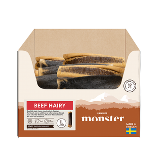 Monster Raw Beef Hairy L Bulk 25 st