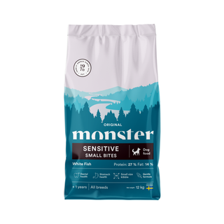 Monster Dog Original Sensitive White Fish Small Bites