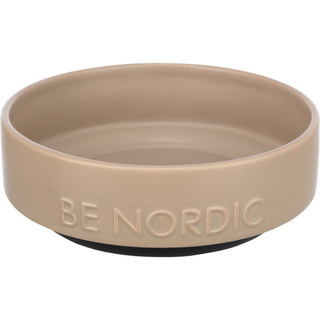 BE NORDIC skål, keramik/gummi, 0.5 l/ø 16 cm, taupe