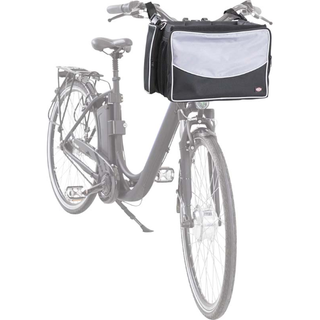 Cykelkorg front, 41×26×26cm, svart/grå, <6 kg