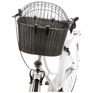 Cykelkorg front med galler, 44×h34×41cm, antracit