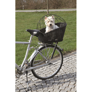 Cykelkorg för pakethållare, pil, 35xh49x55 cm fäste 10,5-14,5cm, svart