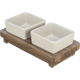 CityStyle matbar, keramik/MDF, 2 × 0.4 l/12 × 12 cm/30 × 4 × 15 cm, gr