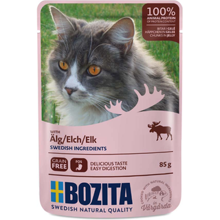 Bozita katt Älg i gelé 85g