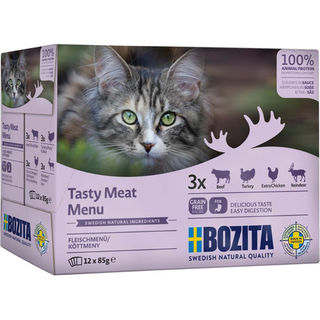 Bozita Katt  Multibox 12x85 g Kött i sås / 1.02kg