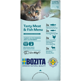 Bozita Katt Multibox 12x85 g Kött&Fisk i sås  / 1.02kg