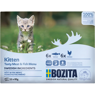 Bozita Kitten Multibox 12x85 g  i sås / 1.02kg