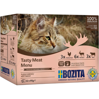 Bozita katt Kött i gelé Multibox 12x85 g / 1.02kg