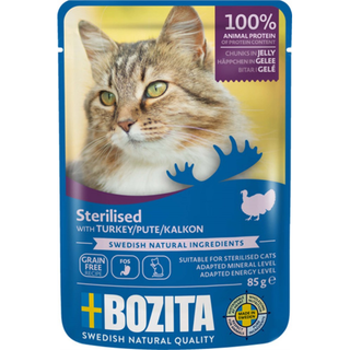 Bozita S Multibox 12x85g Köttmeny i gelé Nöt Kalkon /1.02 kg