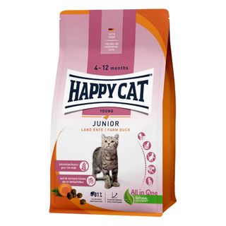 HappyCat Junior GrainFree, anka, 4 kg