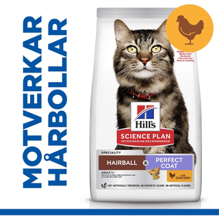 Hills Feline Adult Hairball & Perf. Coat Chicken 1.5kg