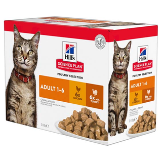 Hills Feline Adult Chicken & Turkey 12x85g