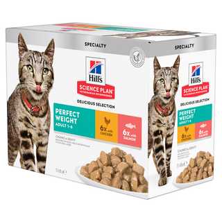 Hills Feline Perf.Weight Chicken & Salmon 12x85g