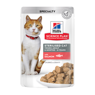 Hills Feline Adult Sterilised Chicken, Fish 12x85g