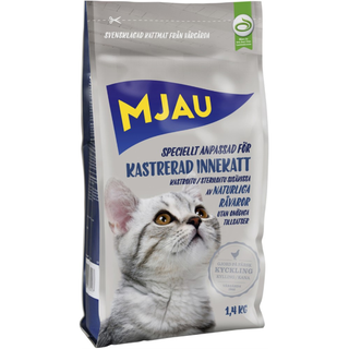 Mjau Kastrerad innekatt 1,4 kg