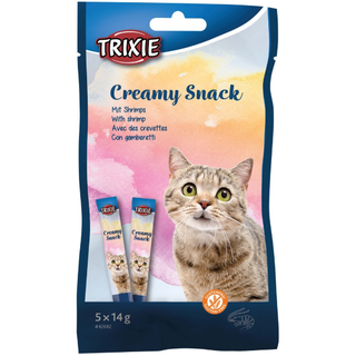 Creamy Snacks Katt med räkor, 5 × 14g x6