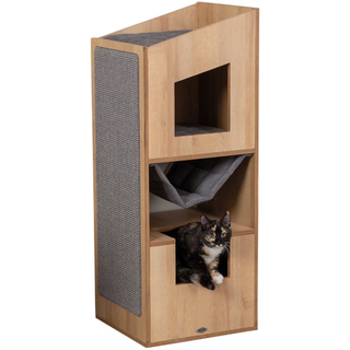 CityStyle Cat-Tower, 105 cm, brun/grå