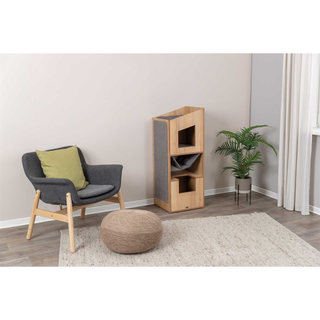 CityStyle Cat-Tower, 105 cm, brun/grå