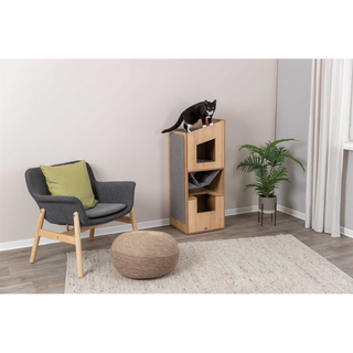 CityStyle Cat-Tower, 105 cm, brun/grå