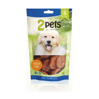 2pets Dogsnack Chicken Coins 6 x 100 g