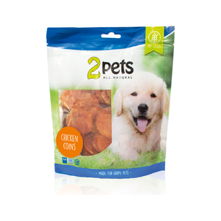 2pets Dogsnack Chicken Coins, 5 x 400 g