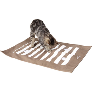 Cat Activity Lekmatta 70 × 50 cm, brun/cream