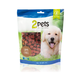 2pets Dogsnack Lamb Cubes, 5 x 400 g