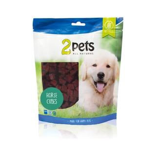 2pets Dogsnack Horse Cubes, 5 x 400 g