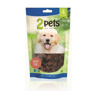 2pets Dogsnack Rabbit Cubes, 6 x 100 g