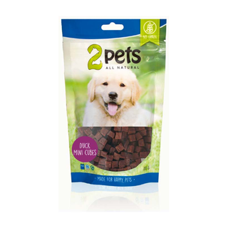 2pets Dogsnack Duck MiniCubes, 6 x 100 g