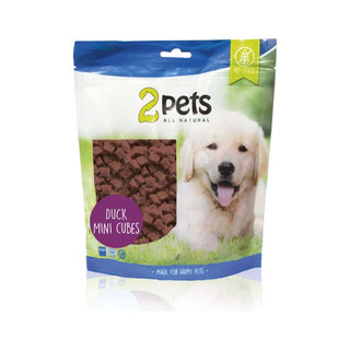 2pets Dogsnack Duck MiniCubes, 5 x 400 g