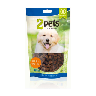 2pets Dogsnack Chicken MiniCubes, 6 x 100 g