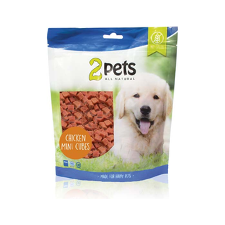 2pets Dogsnack Chicken MiniCubes, 5 x 400 g