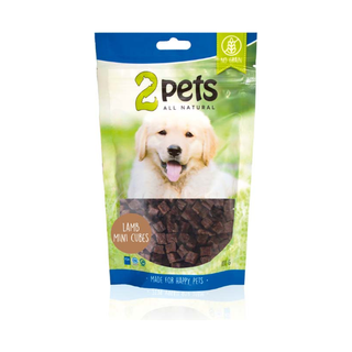 2pets Dogsnack Lamb MiniCubes, 6 x 100 g