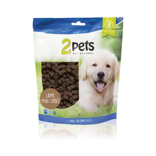 2pets Dogsnack Lamb MiniCubes, 5 x 400 g