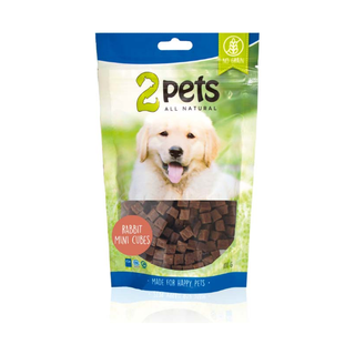 2pets Dogsnack Rabbit MiniCubes, 6 x 100 g