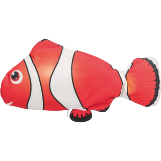 Fisk, sprattlande, tyg, catnip, 26 cm, USB-laddad